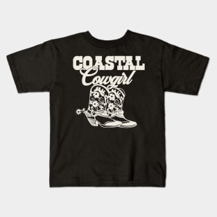Coastal Cowgirl Shirt, Trendy Beach Shirt, Cowgirl Summer Aesthetic, Shirt for teens, Hoodie Kids T-Shirt